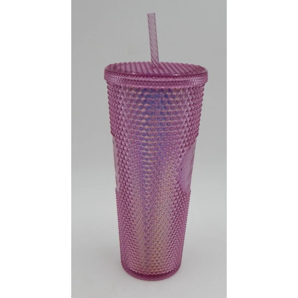 Starbucks 2021 Walt Disney World 50th Anniversary Studded Pink 24oz Tumbler Cup